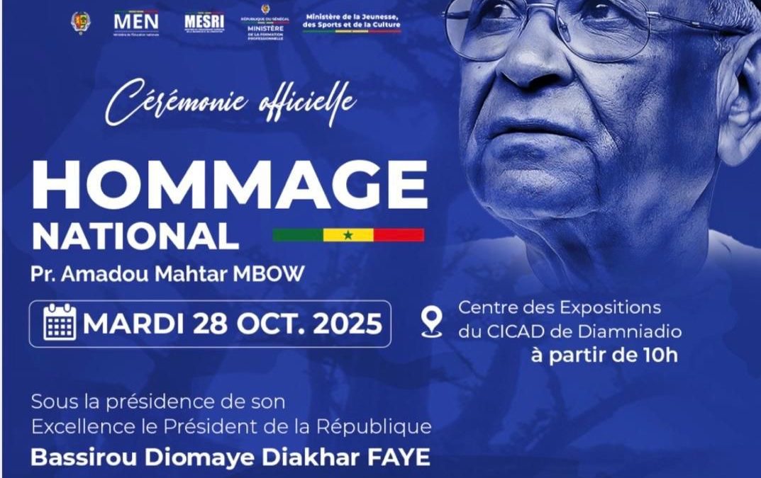 Hommage Pr. Amadou Mahtar MBOW