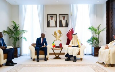 Qatar 🇶🇦 Sénégal 🇸🇳Le Premier ministre et ministre des Affaires étrangères, Son Excellence Cheikh Mohammed bin Abdulrahman bin Jassim Al Thani, a reçu Son Excellence Cheikh Niang