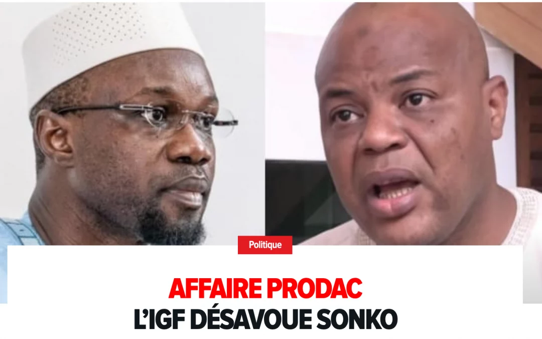 Affaire Prodac : L’IGF désavoue Sonko