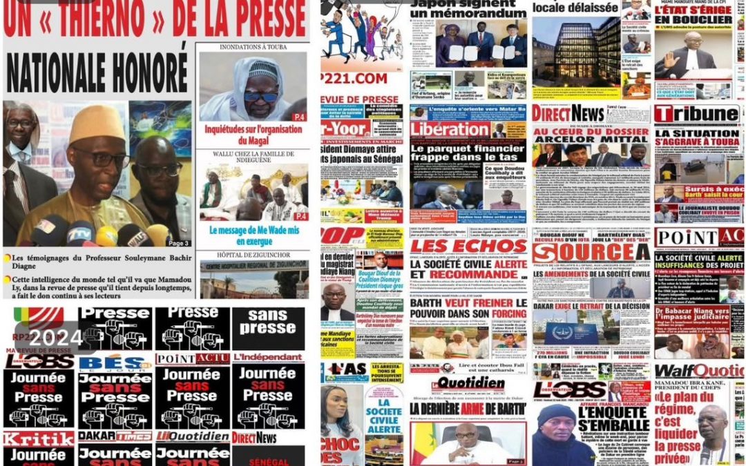MA REVUE DE PRESSE SELON CHATGTP