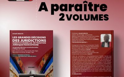 Annonce de parution prochaine d’un ouvrage scientifique
