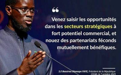 Retrouvez ci-dessous l&rsquo;intégralité du discours du Président de la République:Cicad, le 7 octobre 2025