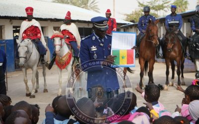 VISITE PÉDAGOGIQUE DE L’ÉTABLISSEMENT SCOLAIRE HYACINTHE THIANDOUM À LA GENDARMERIE NATIONALE