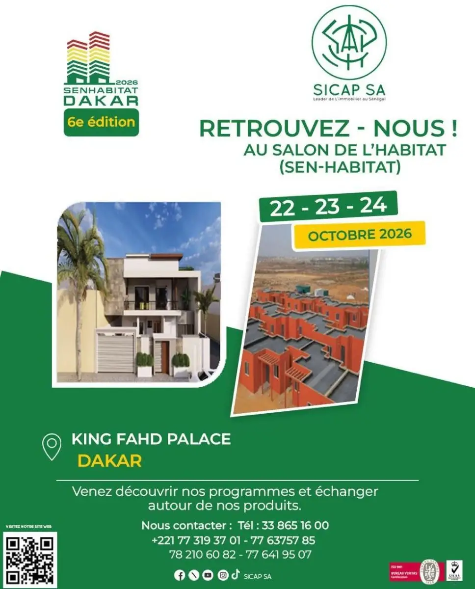 SENHABITAT 2026 : Dakar accueille le Salon international de l’habitat du 22 au 24 octobre